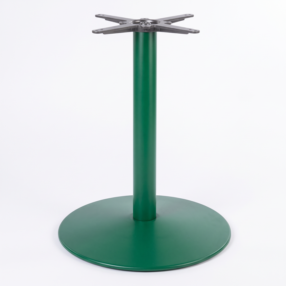 Dome Medium Round Black Cast Iron Table Base - Powdercoated