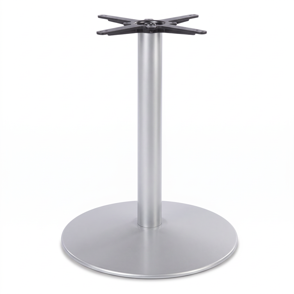 Dome Medium Round Black Cast Iron Table Base - Powdercoated