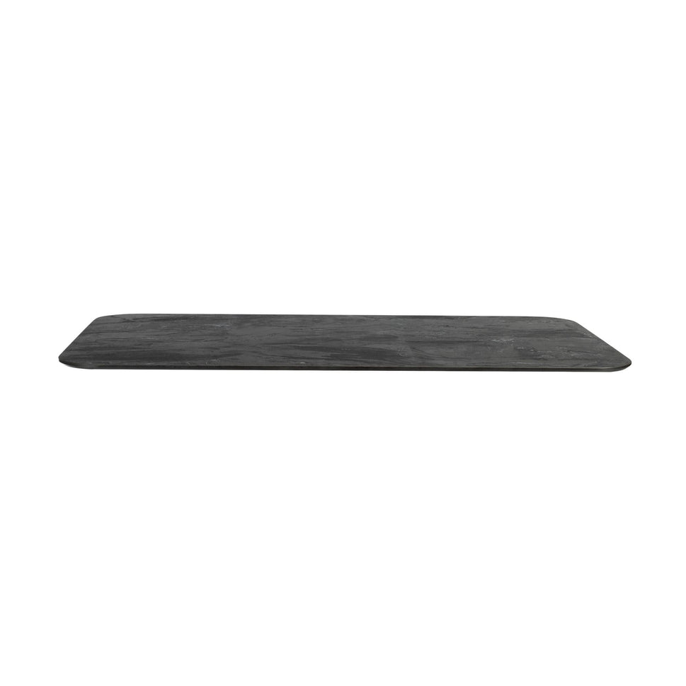 Black Slate Outdoor Laminate Restaurant Table Top - 12mm