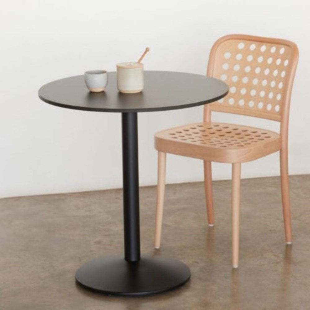 Sol Black Round Self Levelling Table Base - NOROCK