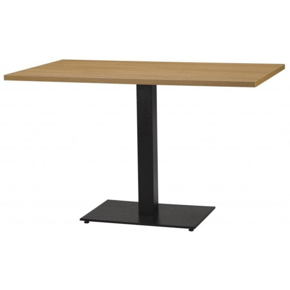 Commercial Restaurant Table Rectangle – Laminate Top & Cast Iron Pedestal Base – Figaro