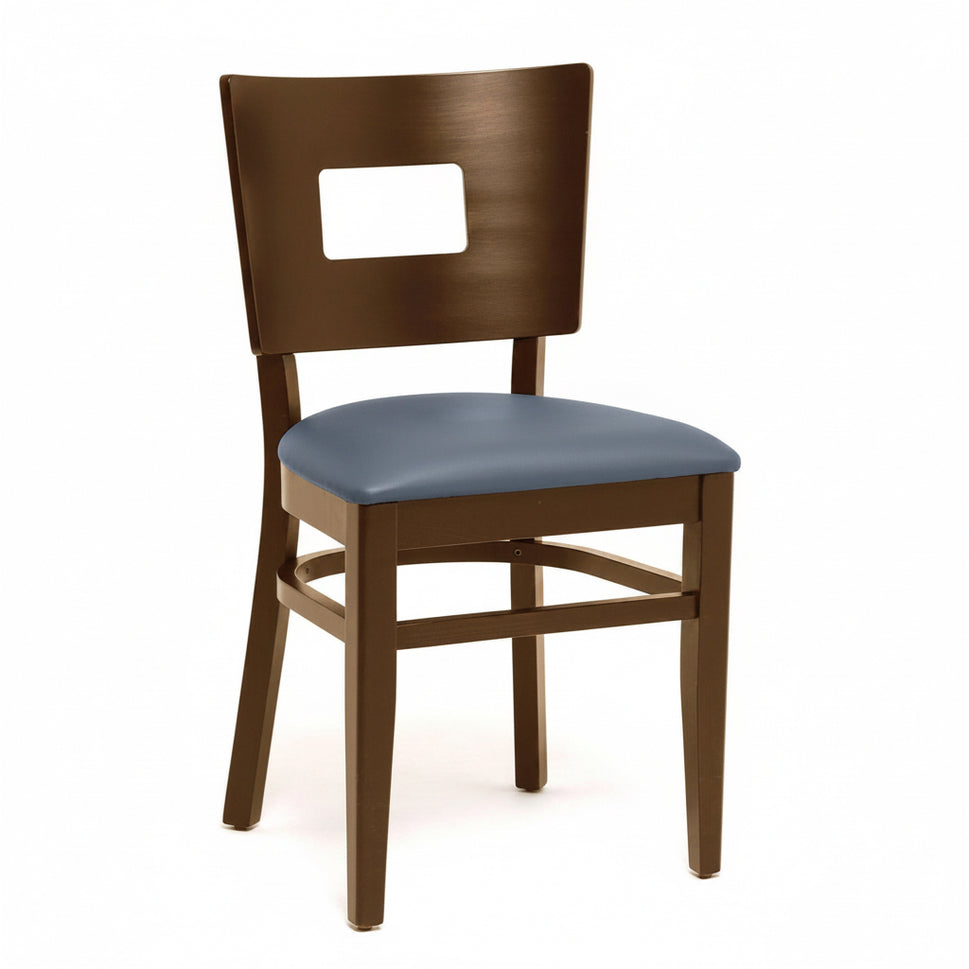 Mona CO Wooden Upholstered Side Chair