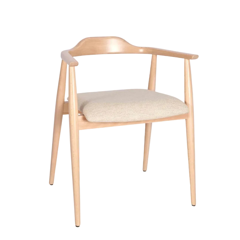 Beth Wooden Upholstered Armchair