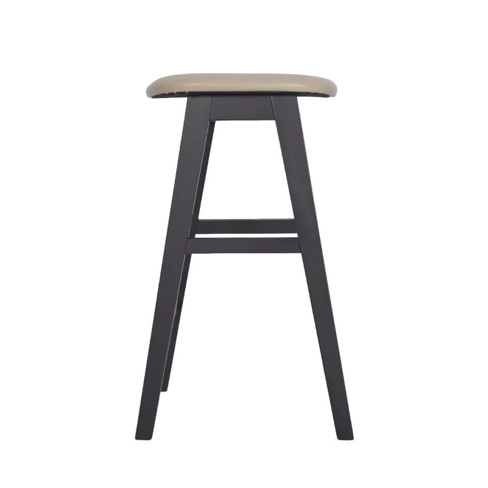 Savoy Wooden Upholstered Mid Height Stool