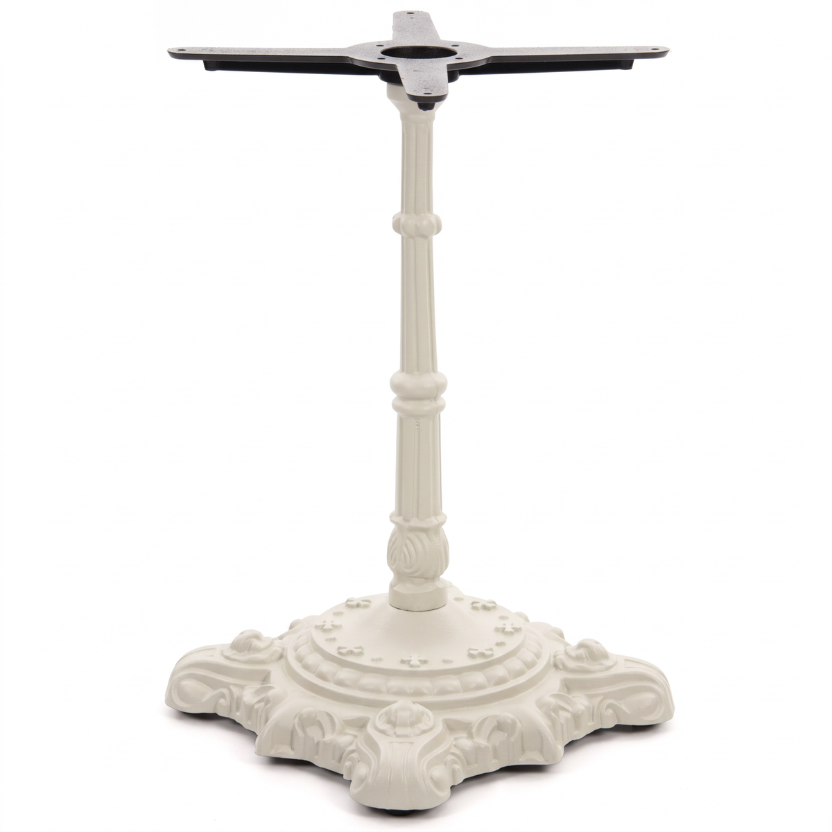 Hereford Ornate Bistro Black Cast Iron Table Base - Powdercoated