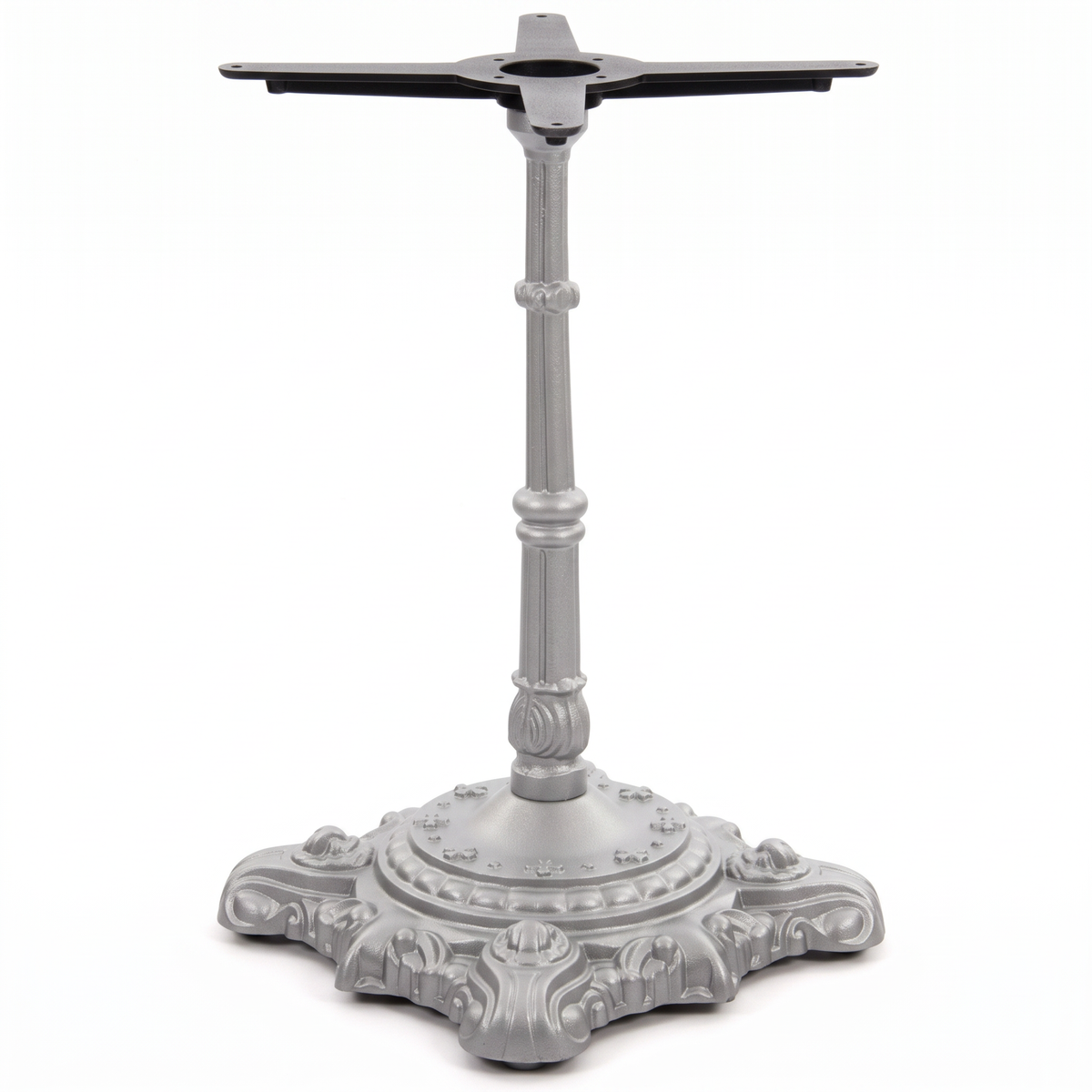 Hereford Ornate Bistro Black Cast Iron Table Base - Powdercoated