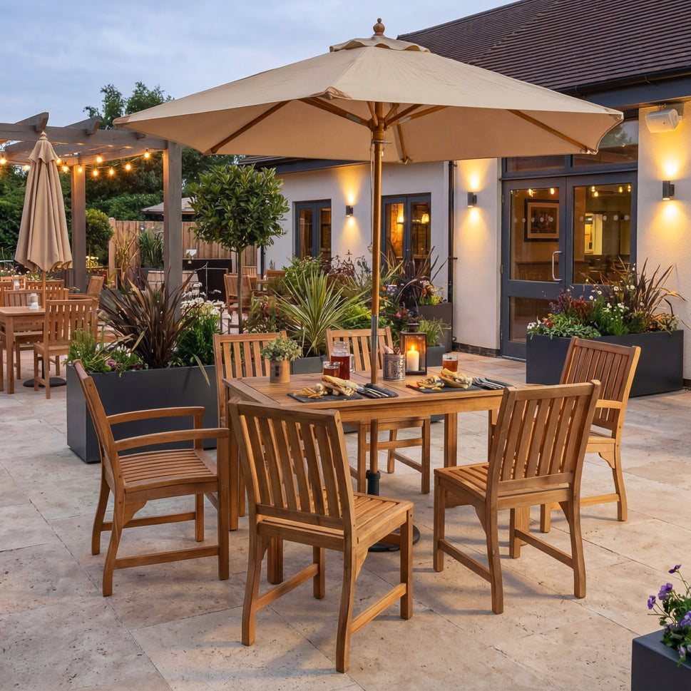 Hardy Acacia Wood Outdoor Table - Rectangle