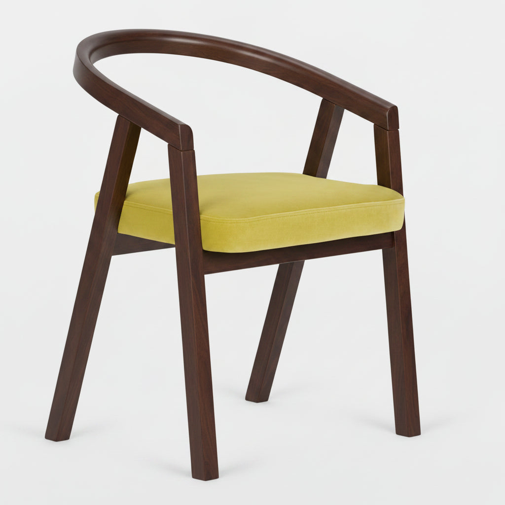 Sendi Wooden Upholstered Armchair