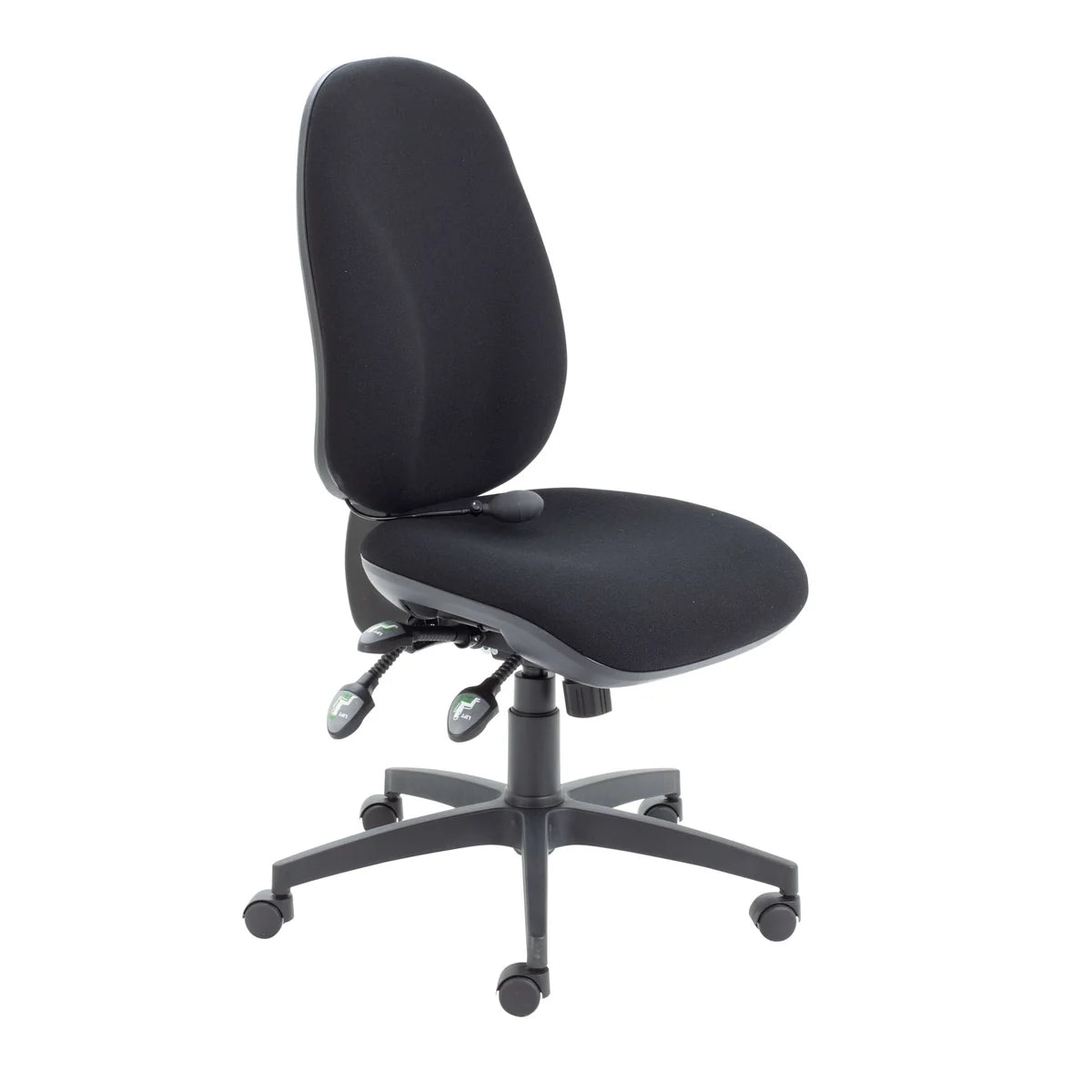 Maxi Ergo Armless Office Chair with Lumbar Pump