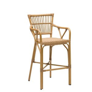Pacific Rattan Effect Outdoor Bar Stool