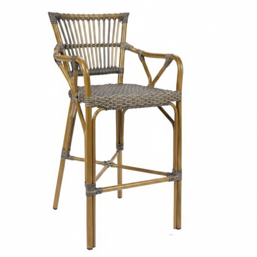 Pacific Rattan Effect Outdoor Bar Stool