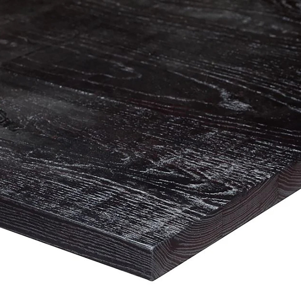 Jagged Effect Solid Wood Table Top - Wenge - 50mm
