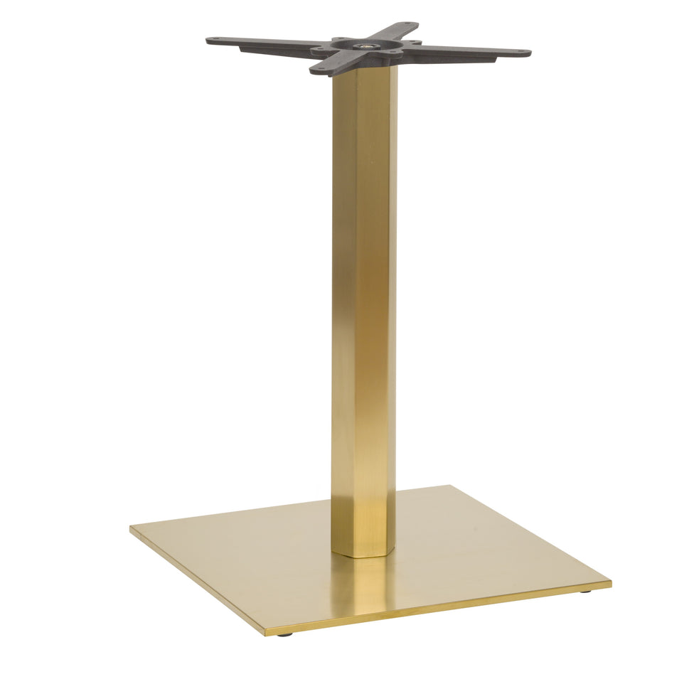 Luxor Square Vintage Brass Table Base - Large