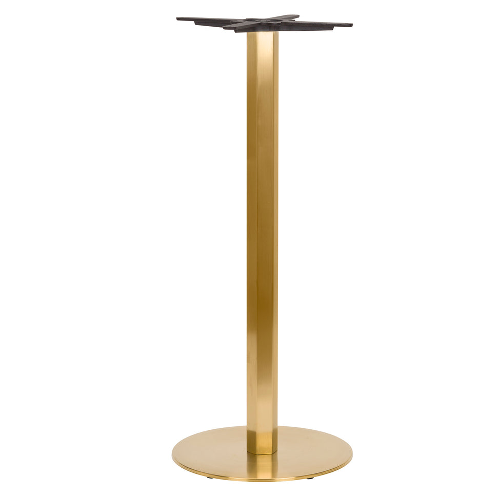 Luxor Round Vintage Brass Table Base - Small