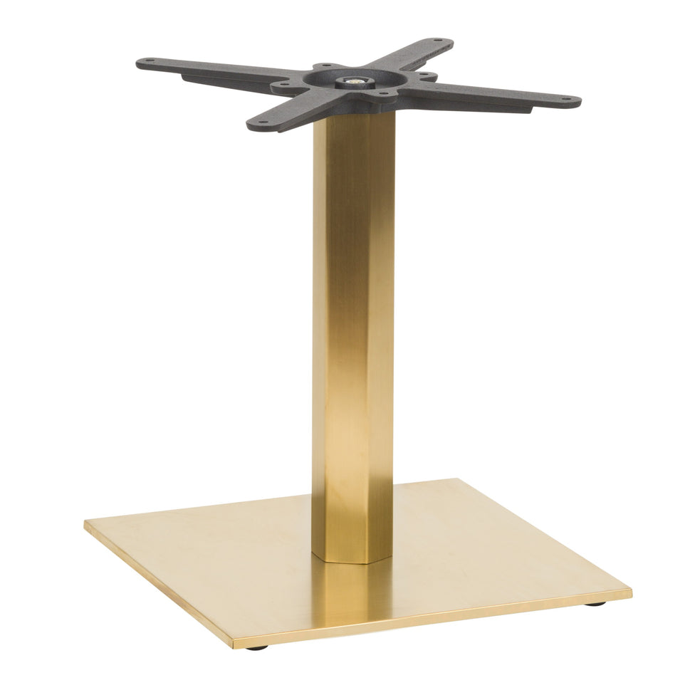 Luxor Square Vintage Brass Table Base - Small