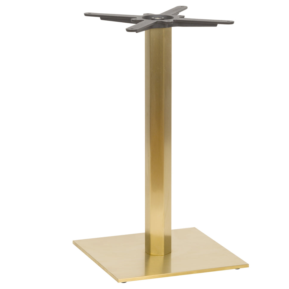 Luxor Square Vintage Brass Table Base - Small
