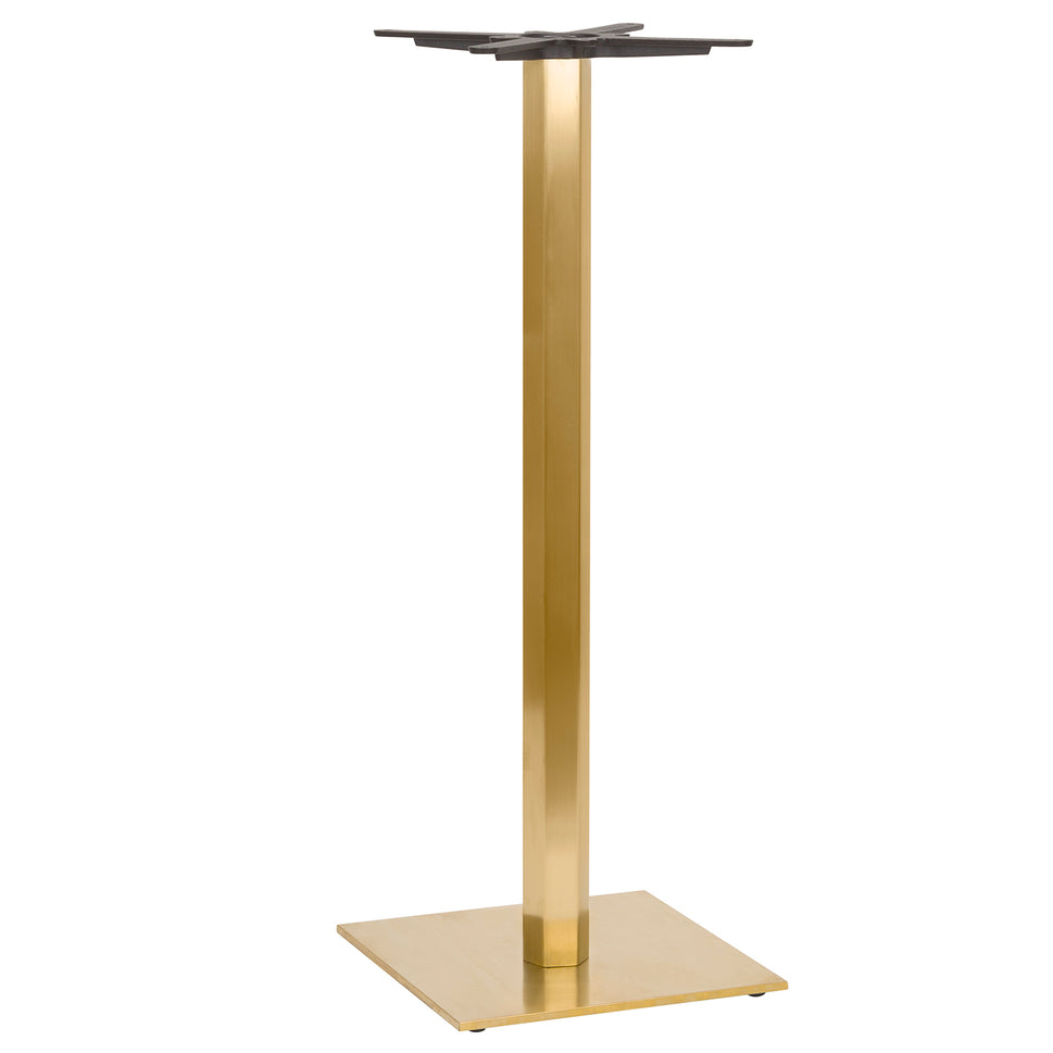 Luxor Square Vintage Brass Table Base - Small
