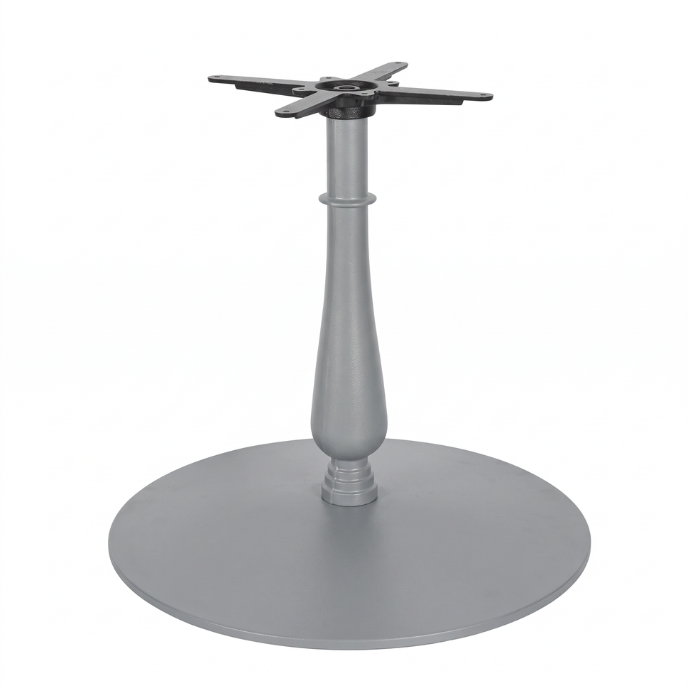 Manor Extra Large Candelabra Black Cast Iron Table Base - Powdercoated