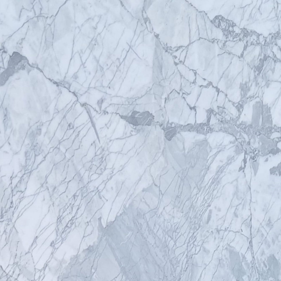 White Arabescato Real Marble Restaurant Table Top - 20mm