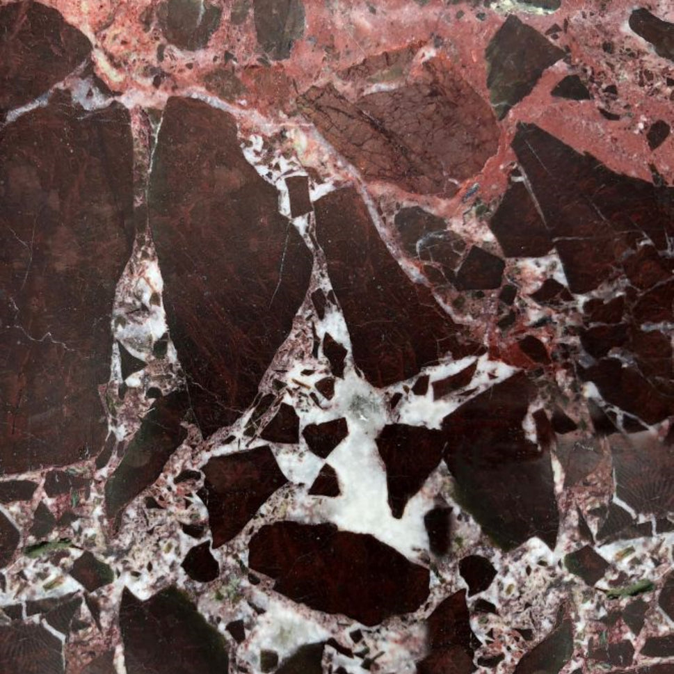 Rosso Levanto Real Marble Restaurant Table Top - 20mm