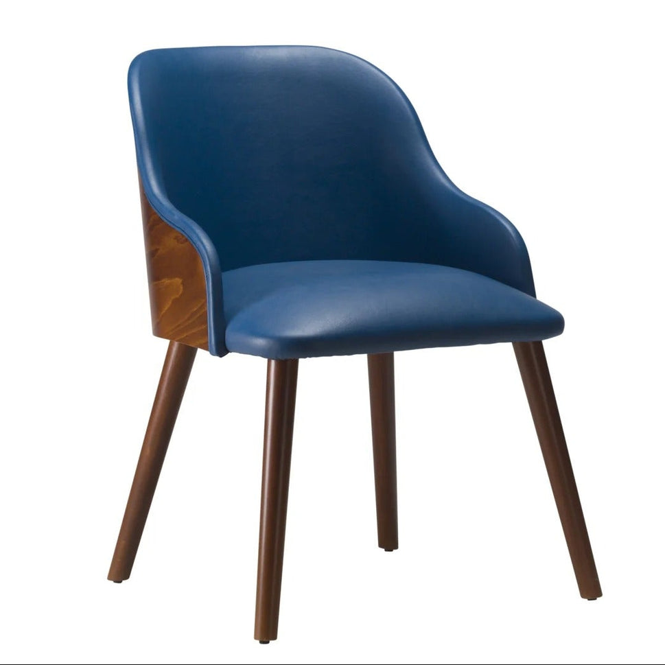 Onyx Wooden Upholstered Armchair