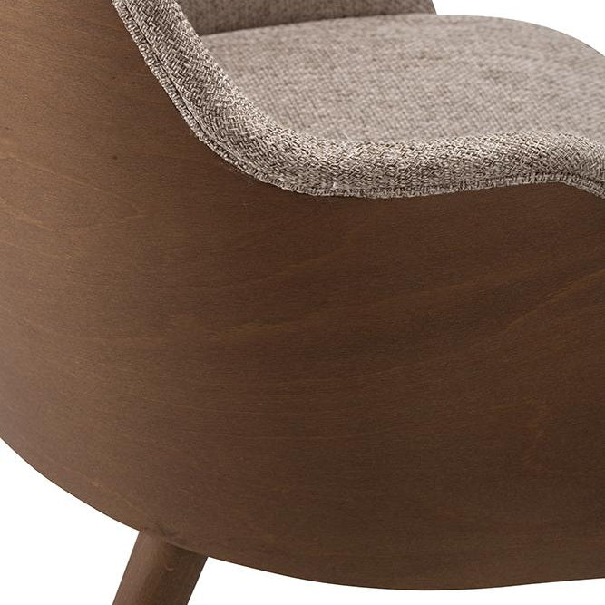 Opal Wooden Upholstered Armchair