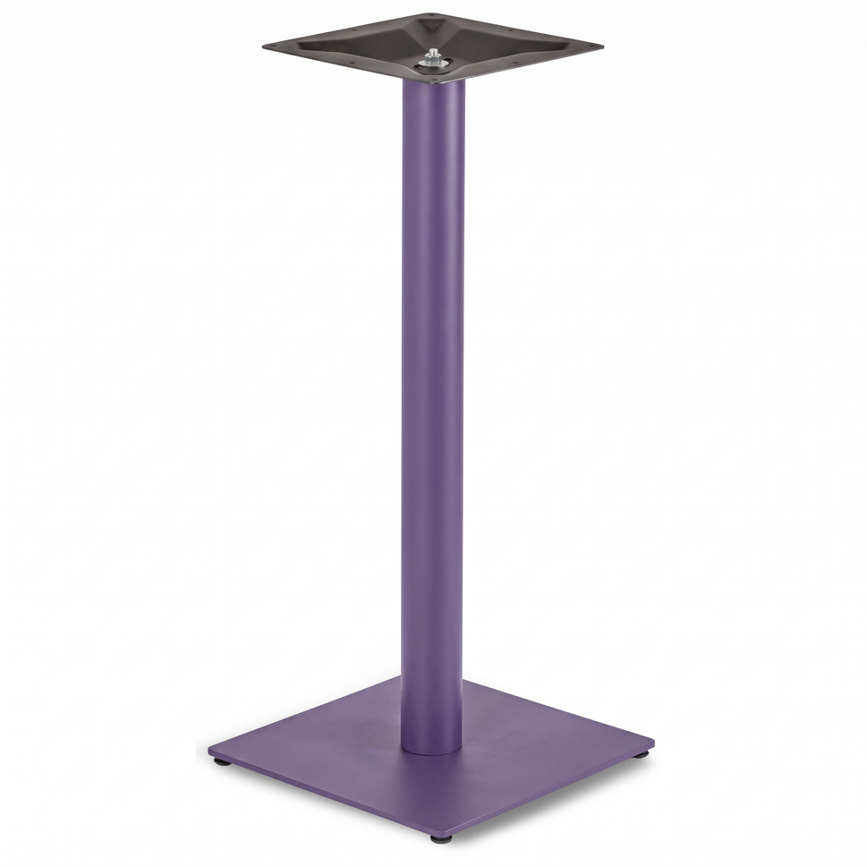 Profile Small Square Cast Iron Table Base - Powdercoated