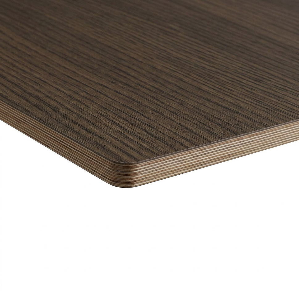 Pitch Walnut Ply Edge Effect LaminateTable Top - 25mm