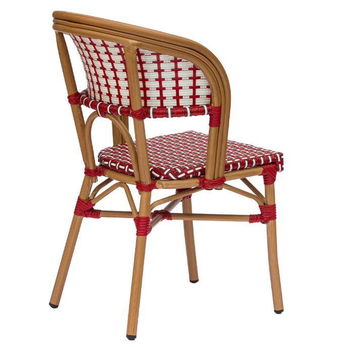 Champagne Outdoor Stacking Bistro Side Chair