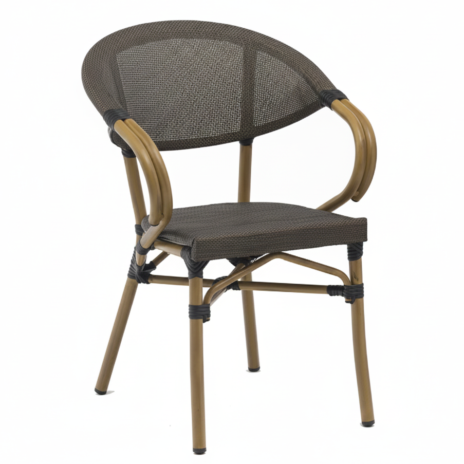 Elena Outdoor Bistro Stacking Side Chair