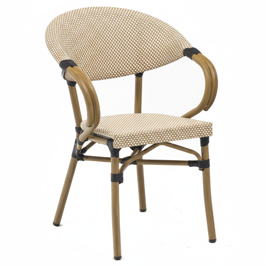 Elena Outdoor Bistro Stacking Side Chair