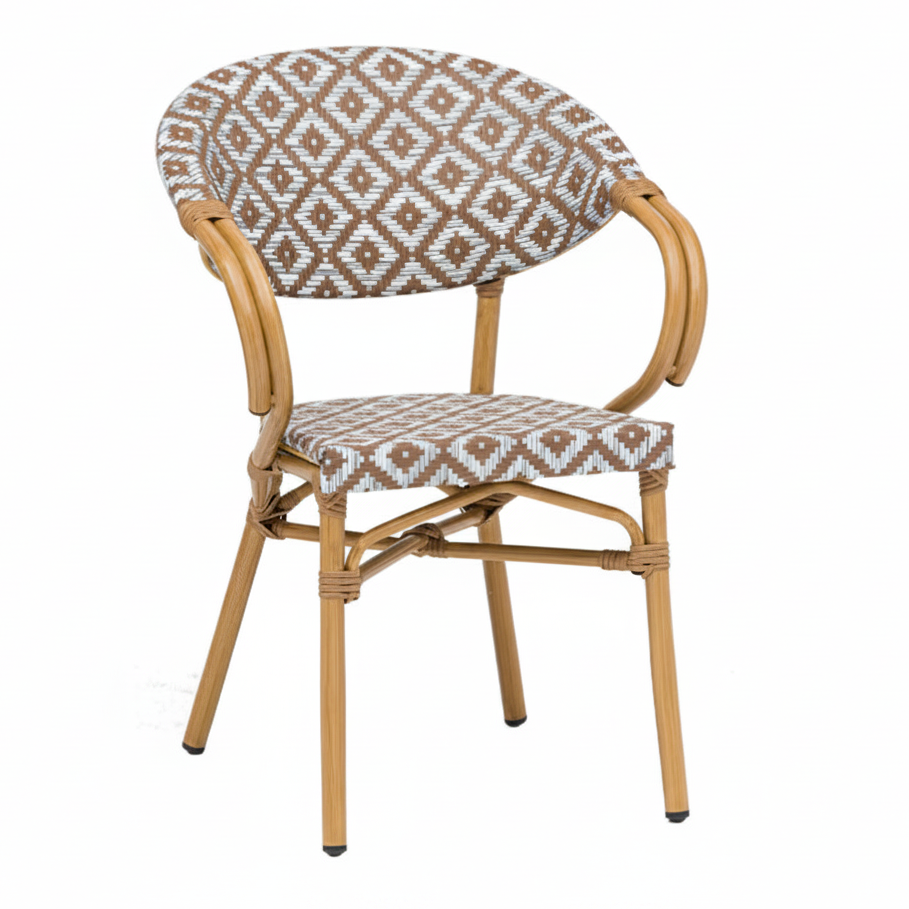 Elena Outdoor Bistro Stacking Side Chair