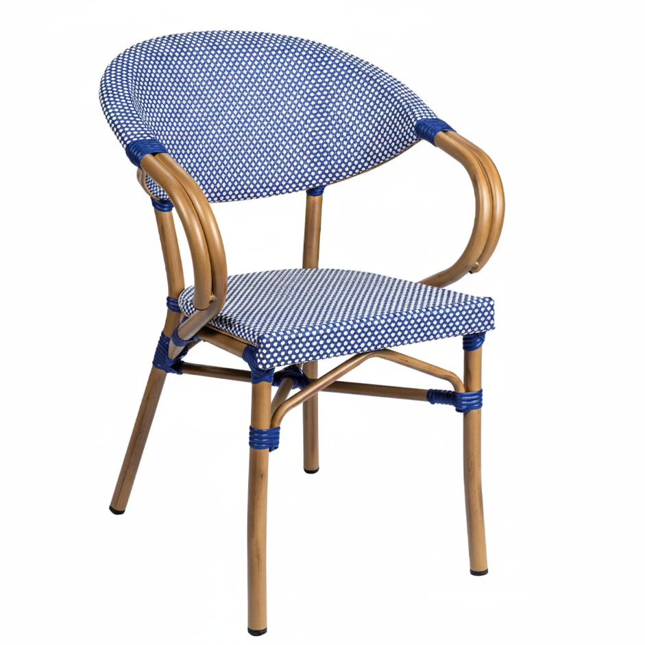 Elena Outdoor Bistro Stacking Side Chair