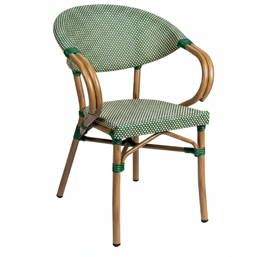 Elena Outdoor Bistro Stacking Side Chair