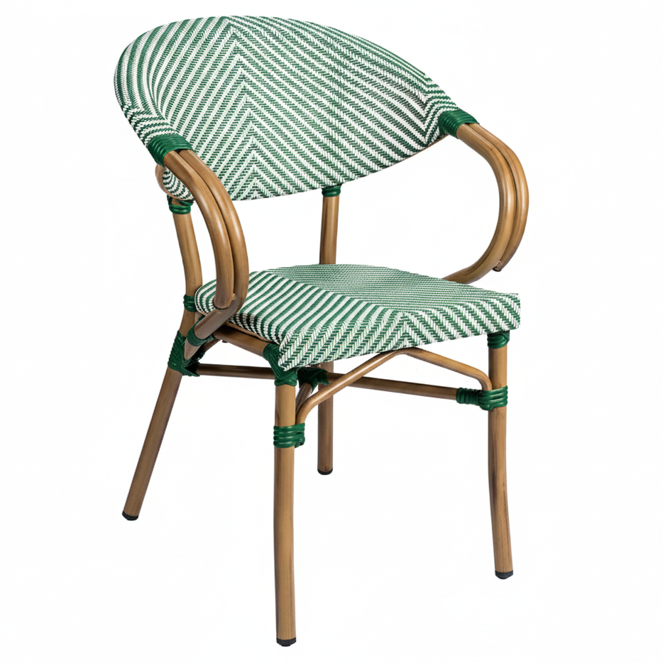 Elena Outdoor Bistro Stacking Side Chair