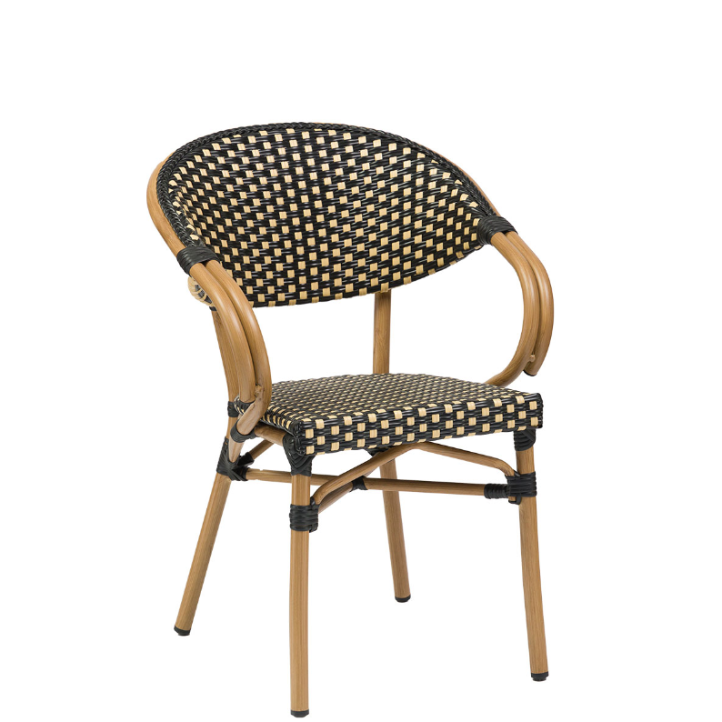 Elena Outdoor Bistro Stacking Side Chair