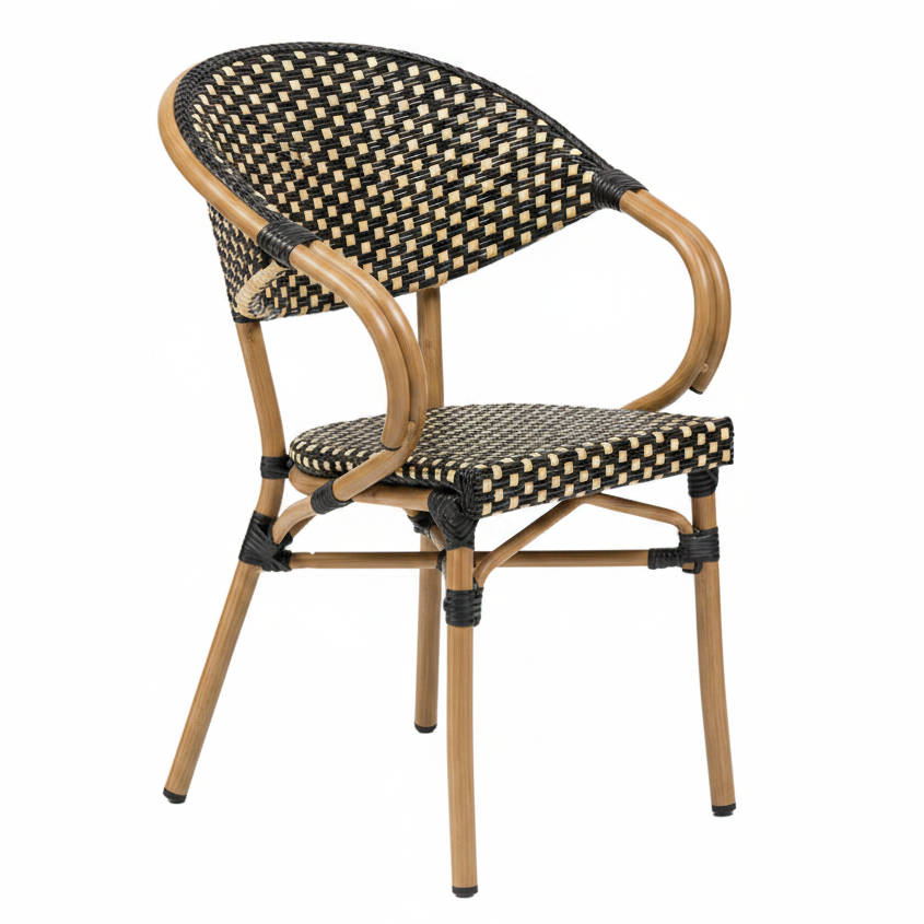 Elena Outdoor Bistro Stacking Side Chair
