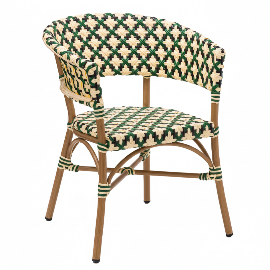 Rose Outdoor Stacking Bistro Armchair