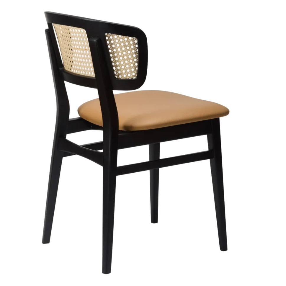Sophia Rattan Effect Upholstered Side Chair