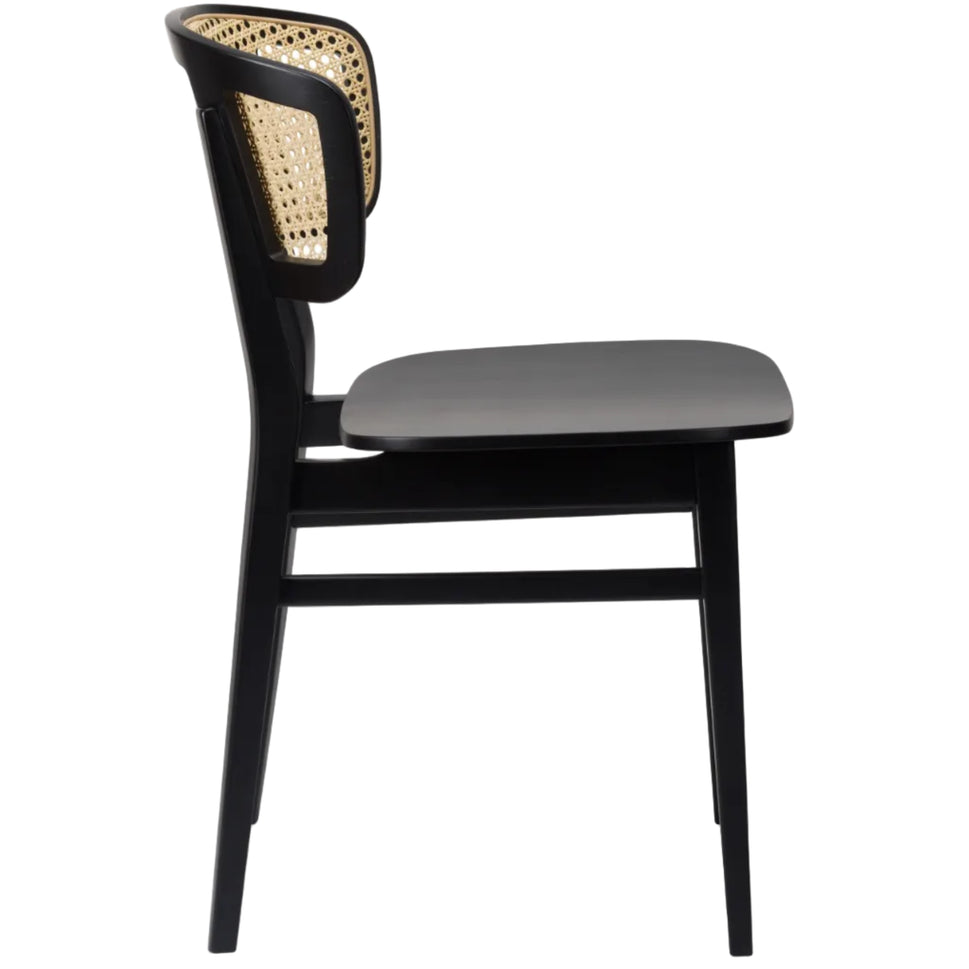 Sophia Rattan Effect Upholstered Side Chair