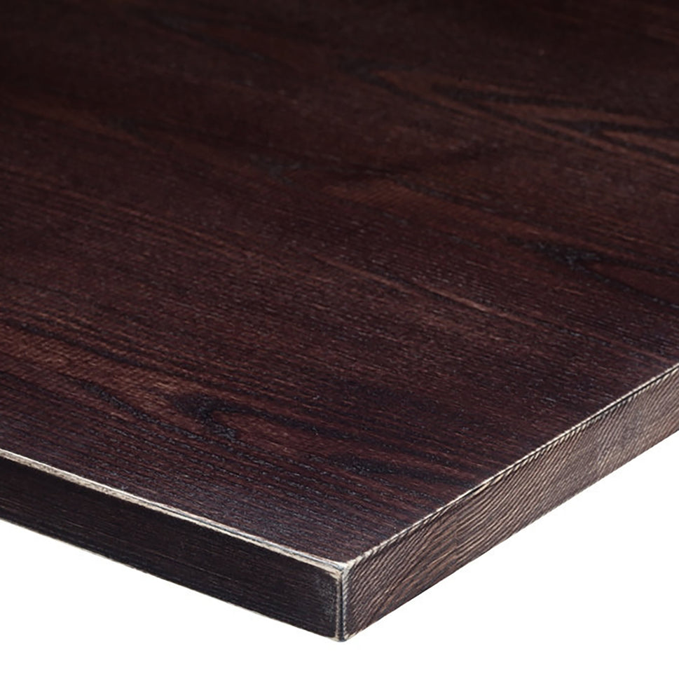 Worn Effect Solid Wood Table Top - Wenge - 34mm