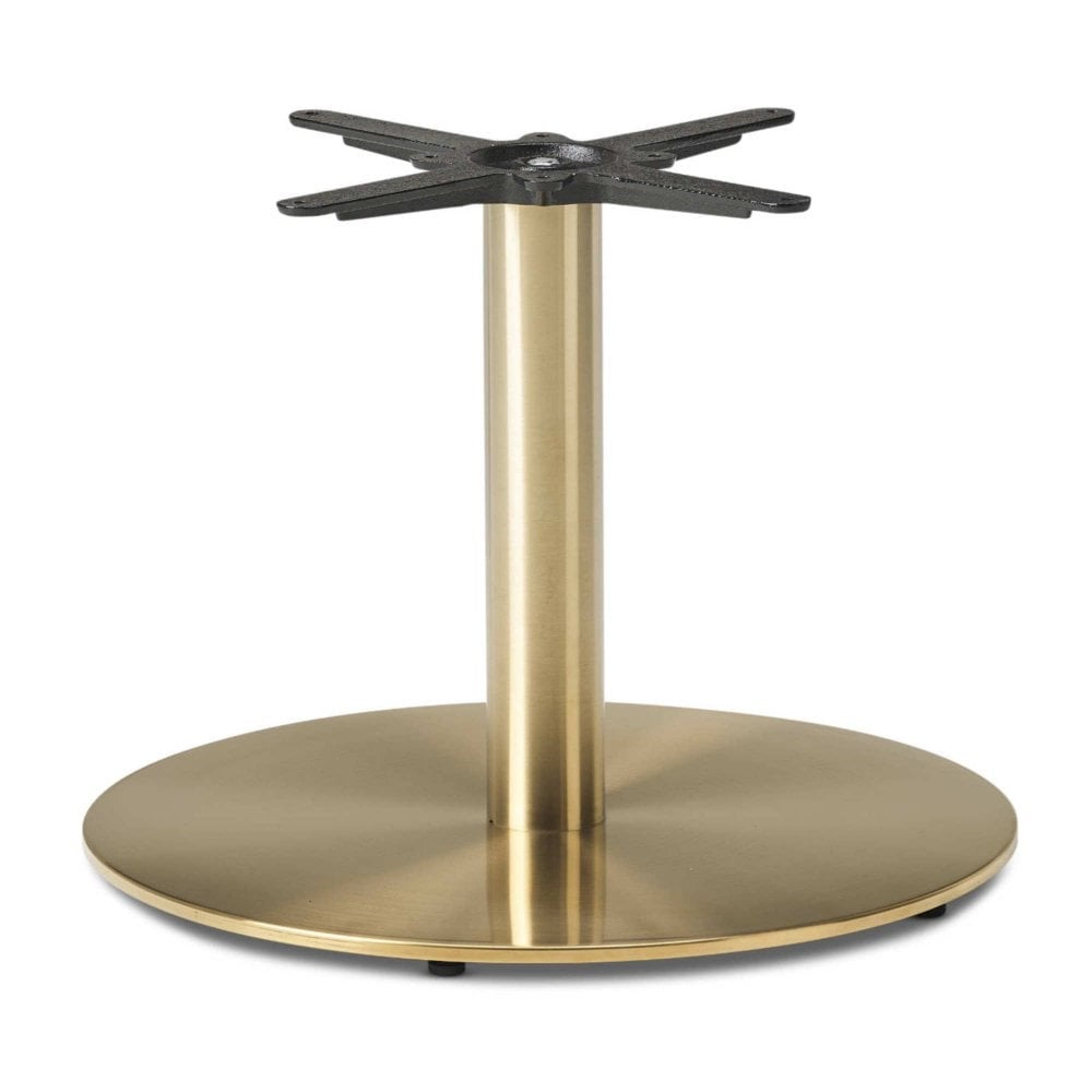 Cava Round Champagne Gold Table Base - Large