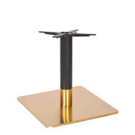Zeus Square Brass Black Table Base - Large