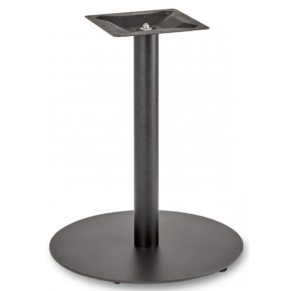 Profile Large Round Cast Iron Table Base - Powdercoated