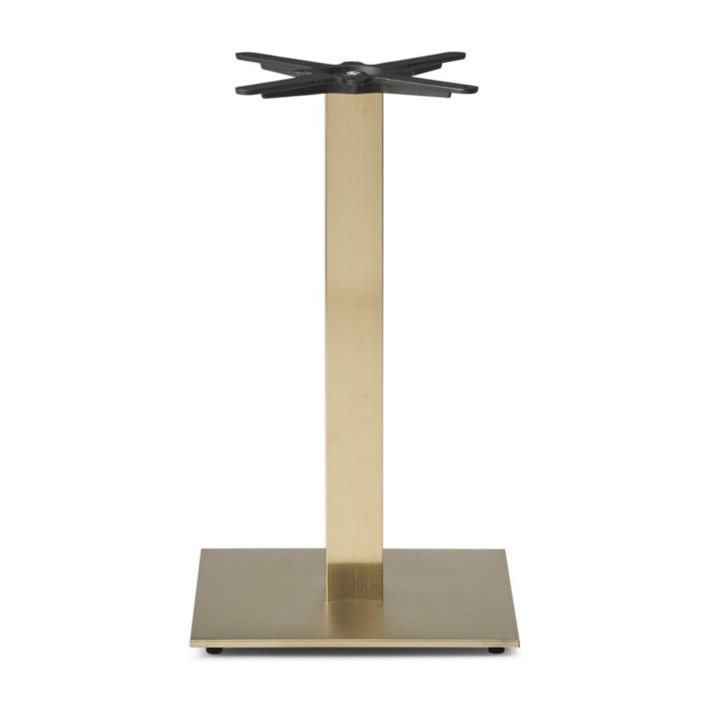 Cava Square Champagne Gold Table Base - Medium