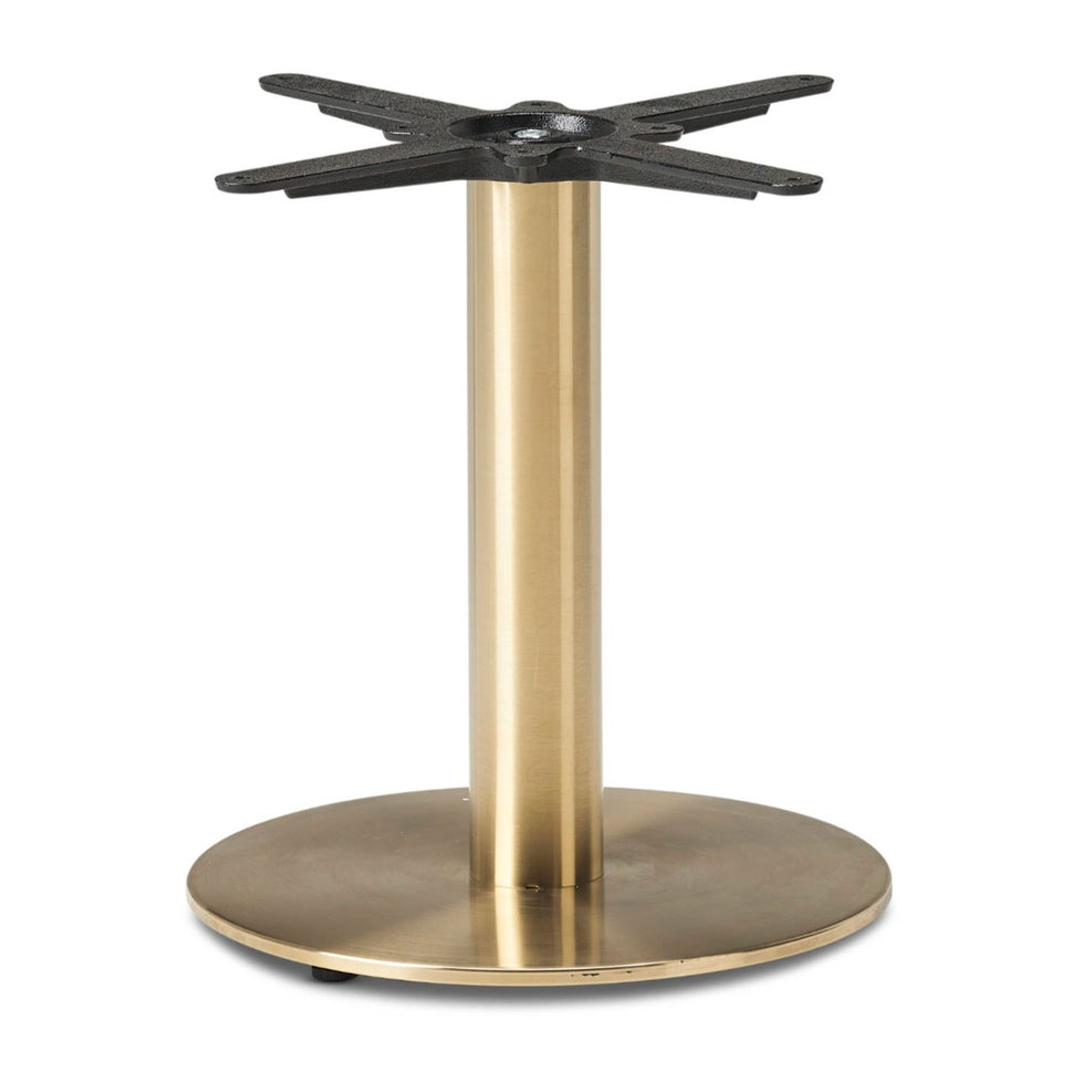 Cava Round Champagne Gold Table Base - Small