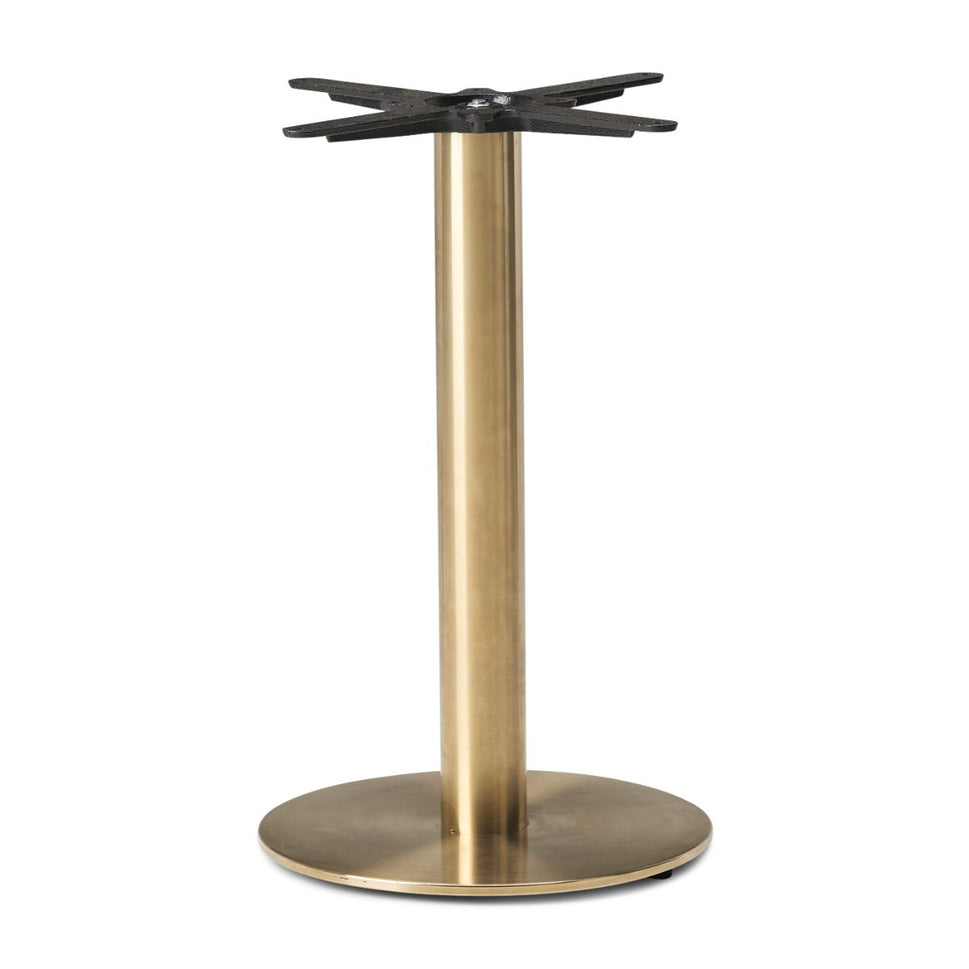 Cava Round Champagne Gold Table Base - Small