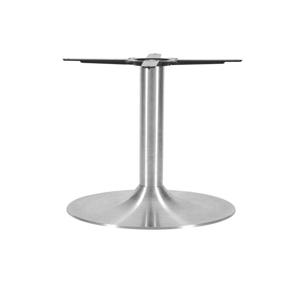Trumpet Small Round Stainless Steel Table Base