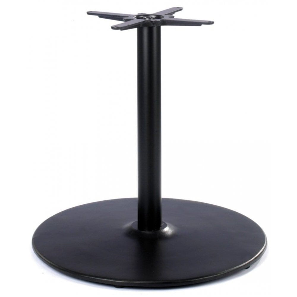 Dome Large Round Black Cast Iron Table Base - Powdercoated