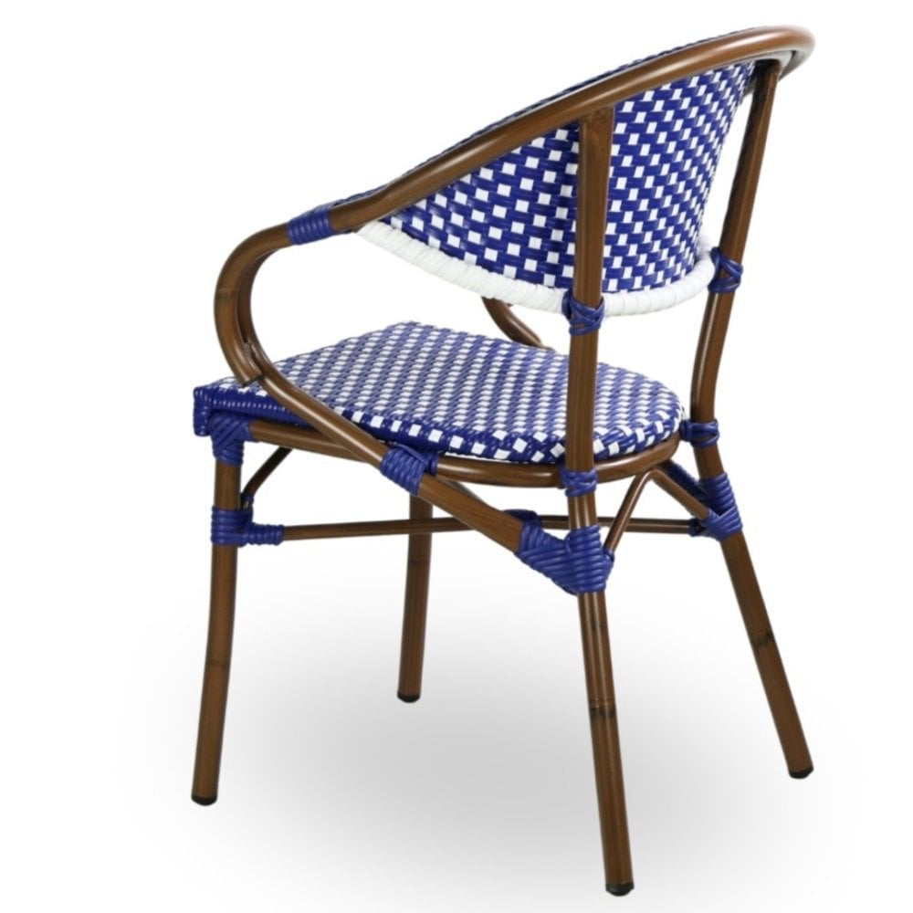 Luxe Parisian Bistro Outdoor Stacking Armchair